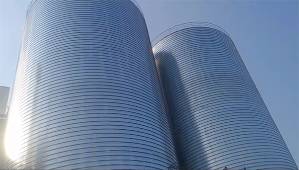 牡丹江2座混凝土高架卷板仓